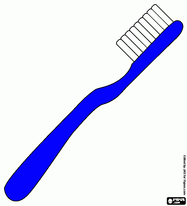 Luik streep infrastructuur tandenborstel kleurplaat , Kleurplaten tandenborstel